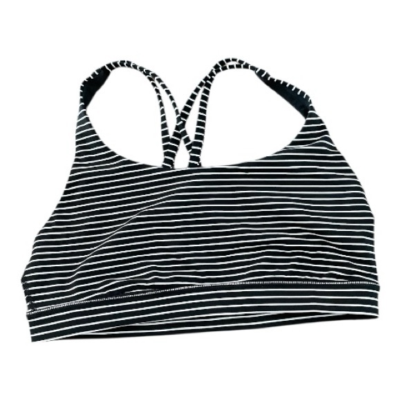lululemon athletica Other - #121 Lululemon black/white stripe Energy Bra,
Size 10